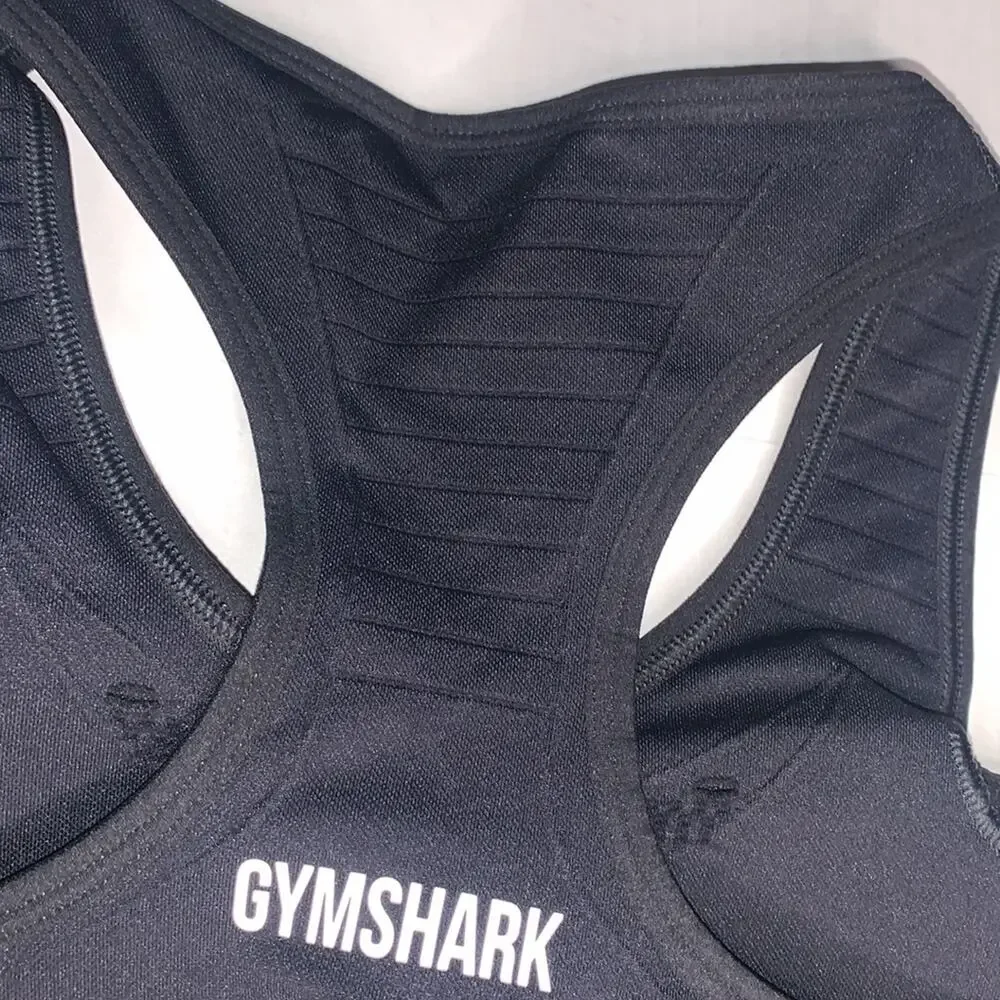 GYMSHARK Energy Seamless Sports Bra. Small.‎ Black.